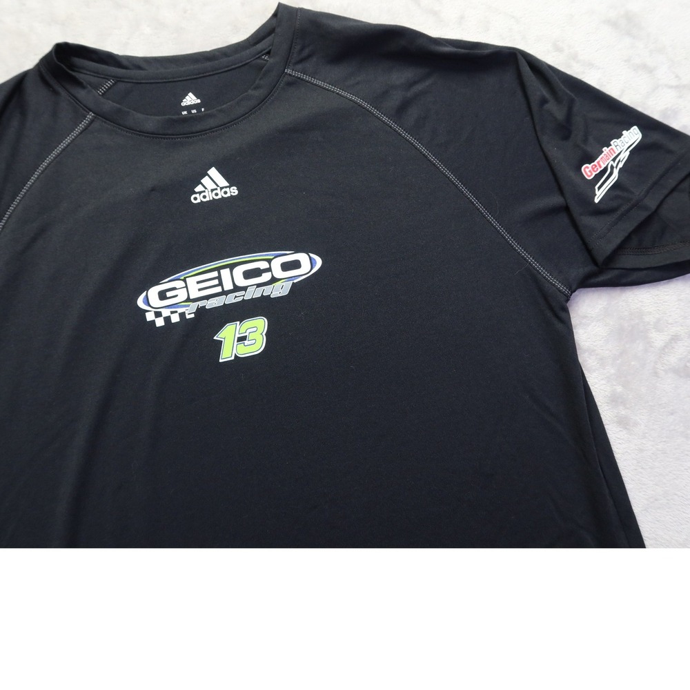 Adidas Geico Racing Germain Racing Shirt Men's S Climalite 13 NASCAR Team Issued